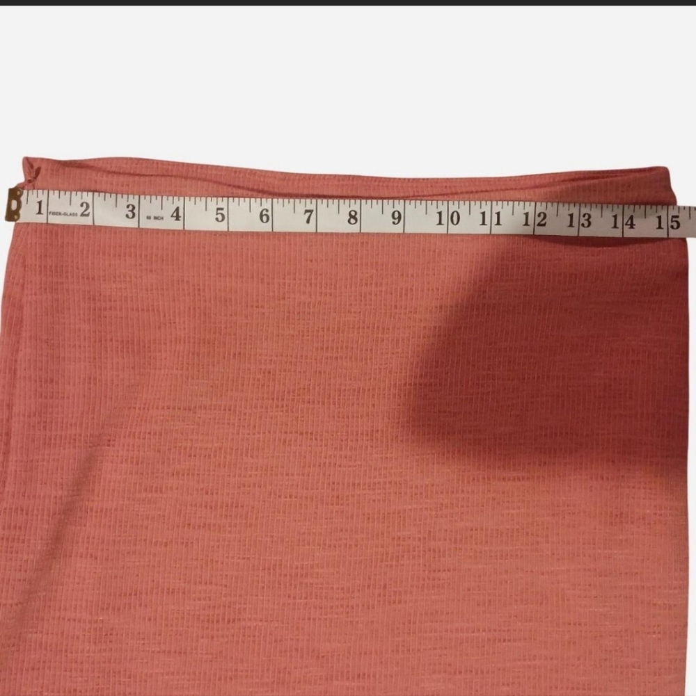 Bohemian Rust Ribbed Maxi Skirt - Picture 8 of 9